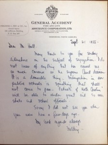 Letter from Fry to Holt 9-21-55